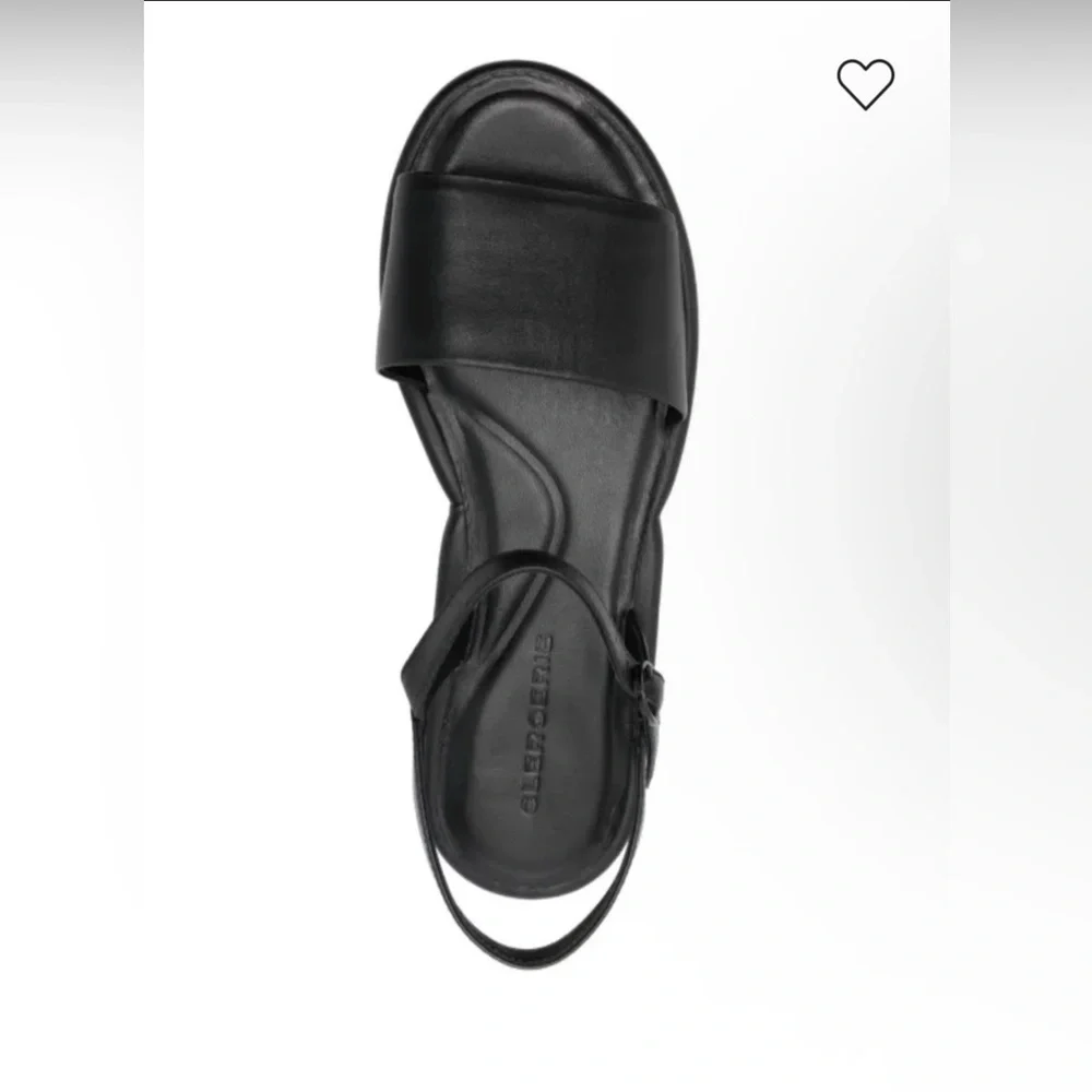 NEW Robert Clergerie $922 Black Flatform Sandals